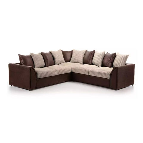 Danny Cord Fabric 5 Seater Corner Sofa