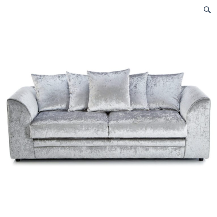 Crystal Crushed Velvet 2 Seater 3 Seater 2 + 3 Seater  Sofa Set