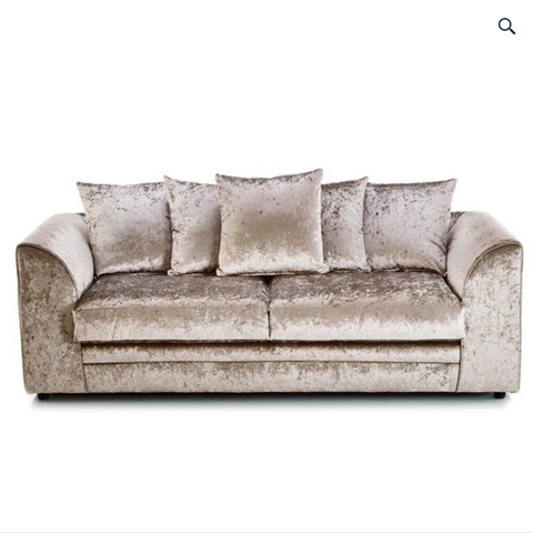 Crystal Crushed Velvet 2 Seater 3 Seater 2 + 3 Seater  Sofa Set