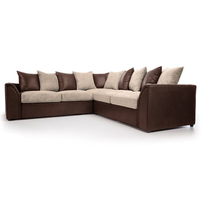 Danny Cord Fabric 5 Seater Corner Sofa