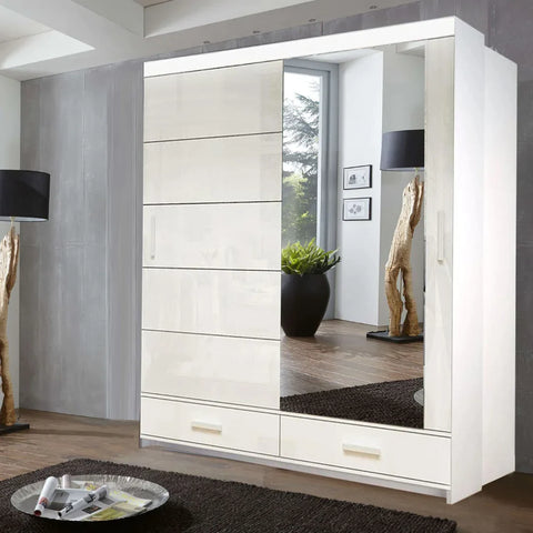 Florence High Gloss Wardrobe