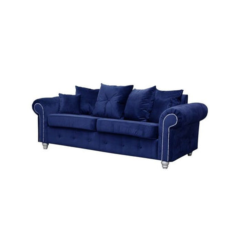 Ashwin Plush Velvet 3 Seater and 2 Seater Sofa Set