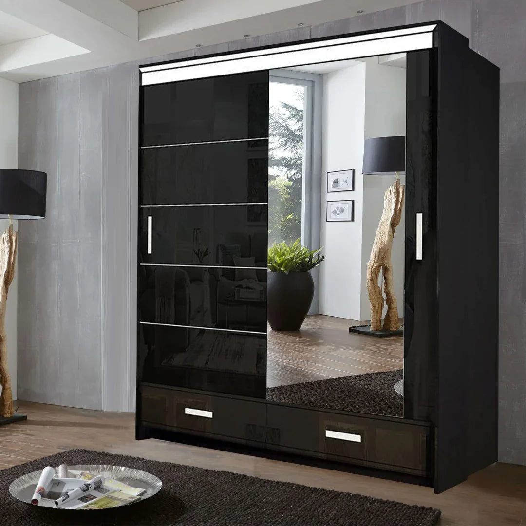 Florence High Gloss Wardrobe