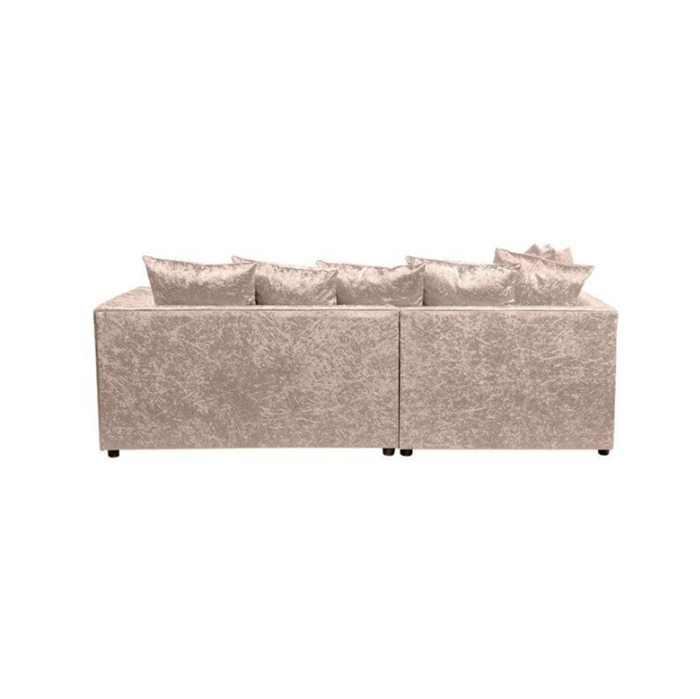 Crystal Crushed Velvet 4 Seater Corner Sofa