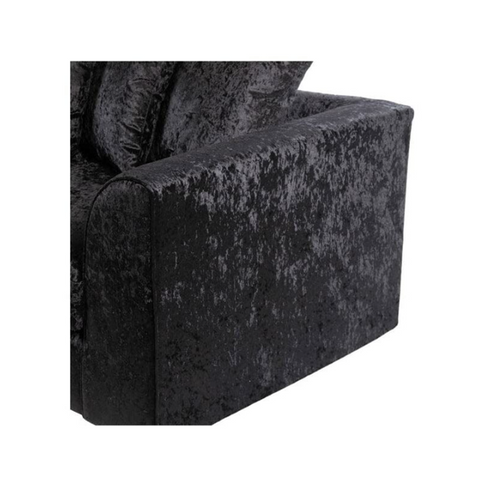 Crystal Crushed Velvet 4 Seater Corner Sofa