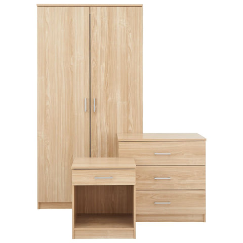 London 3pce Bedroom set in oak