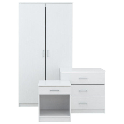 London 3pce Bedroom set in white