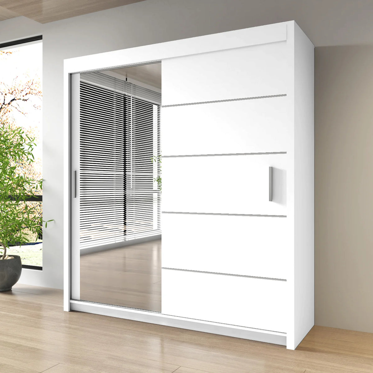 Lyon Mirrored Sliding Door Wardrobe