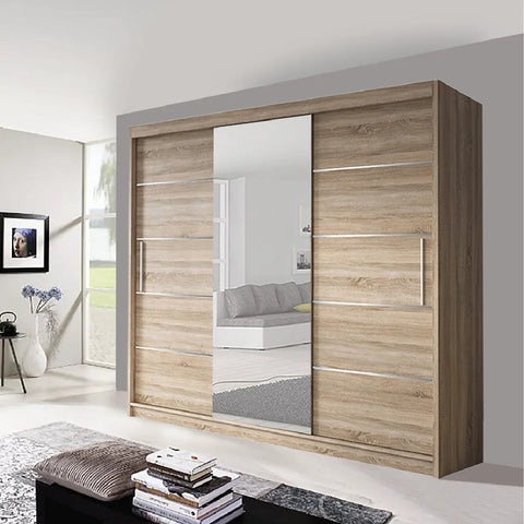 Lyon Mirrored Sliding Door Wardrobe