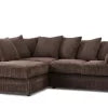 Malisa jumbo cord mink corner sofa