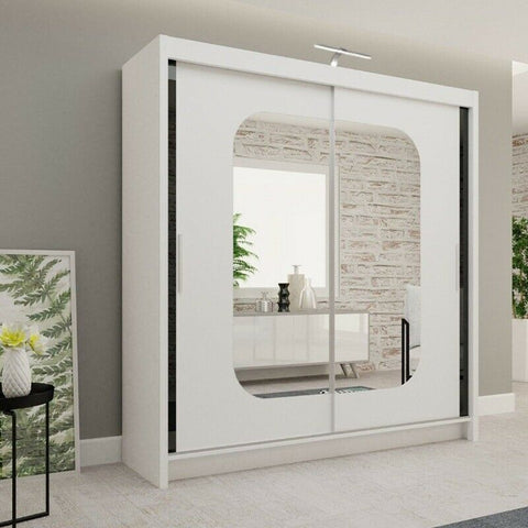 Mona 2-door mirrored sliding wardrobe