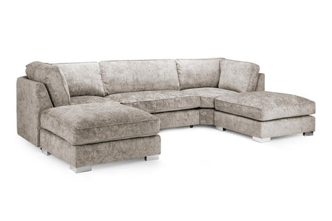 U Shape Bishop Sofas in Truffle Colour