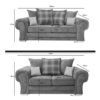 Verona 3+2 sofas set scatter back coushoin