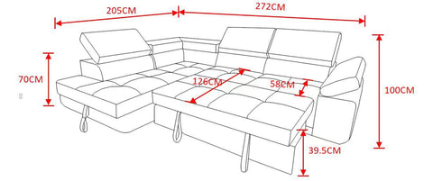 Artic Corner Sofa Bed