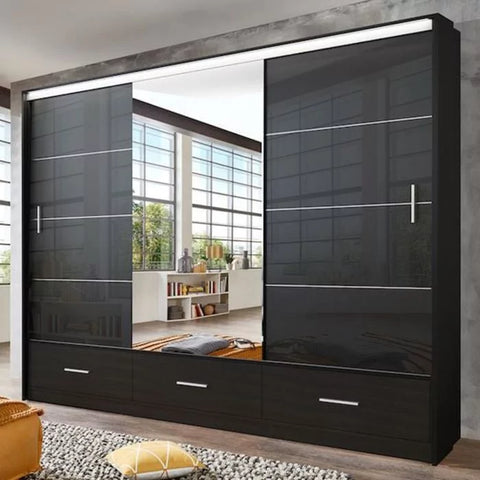 Florence High Gloss Wardrobe