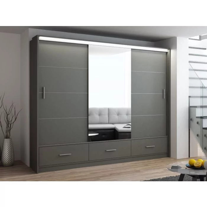 Florence High Gloss Wardrobe