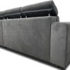 Universal Luca Storage Corner Sofa Bed in Dark Grey