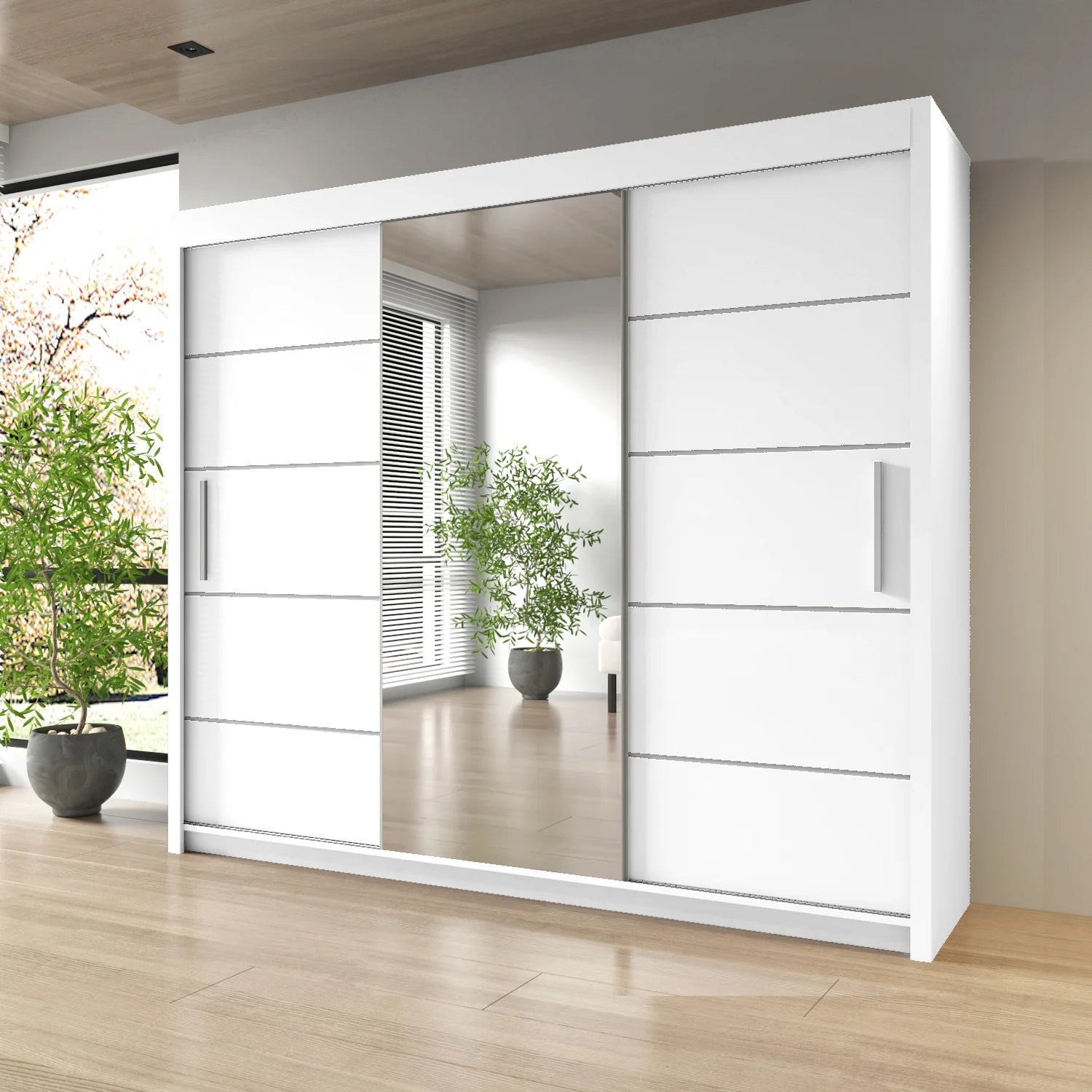 Lyon Mirrored Sliding Door Wardrobe