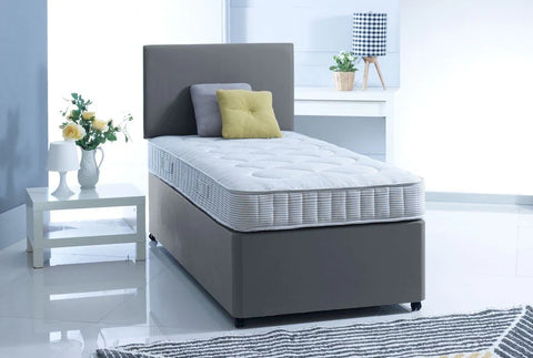 Divan beds with semi orthopedic mattress and Headboard