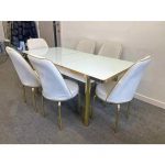 Madison Dining Table White1