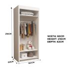 90cm White Bg