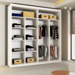 America Mirror Sliding Door 203cm Wardrobe White2