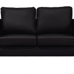 Box Black Faux Leather 3+2 Sofas Set 4 Box black faux leather 32 sofas set 3