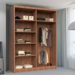 Chelsea Walnut 2 Door Mirrored Sliding Wardrobe05