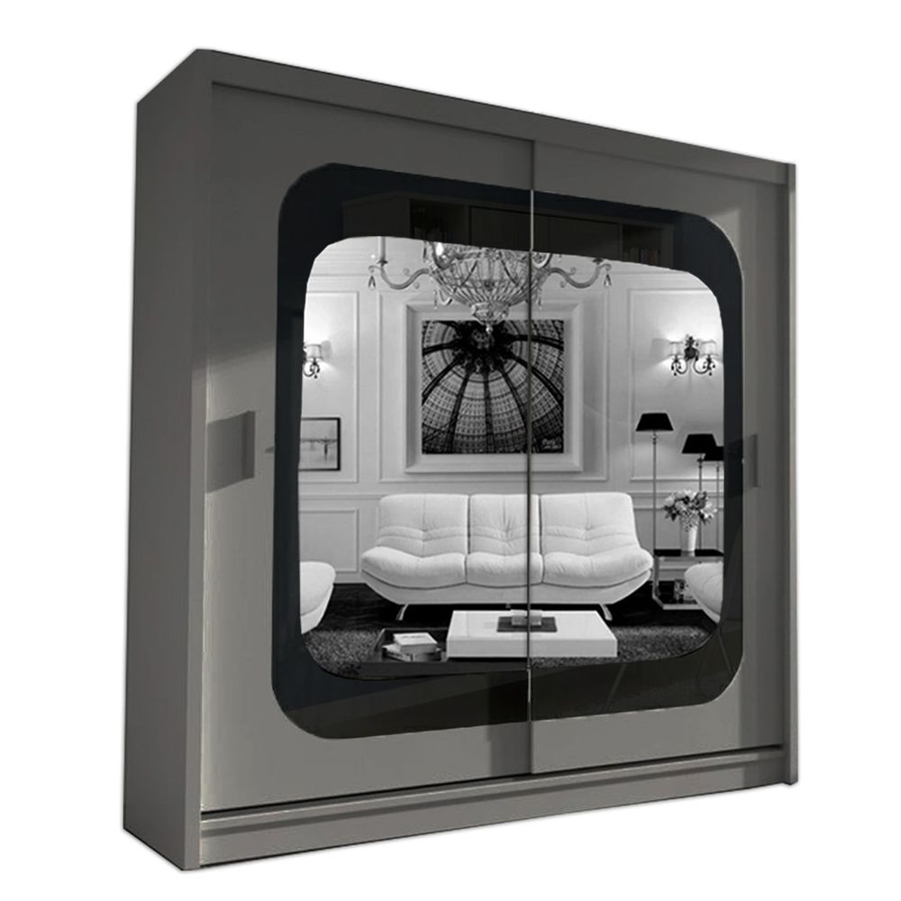 Chelsea Walnut 2 Door Mirrored Sliding Wardrobe16