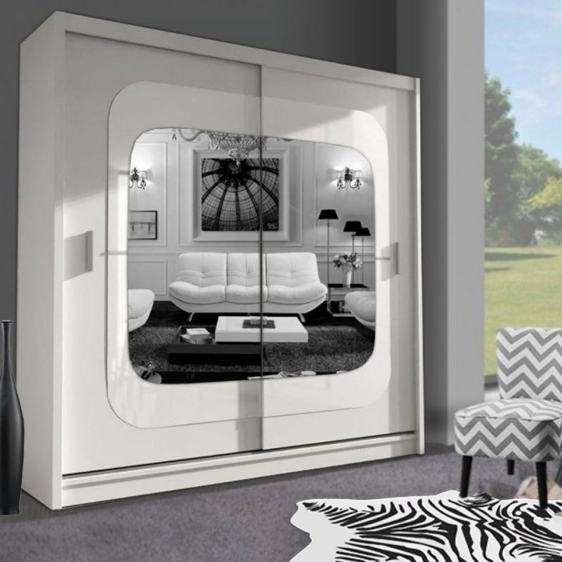 Chelsea Walnut 2 Door Mirrored Sliding Wardrobe21