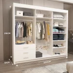 Lyon Mirrored Bedroom Sliding Door Wardrobe22