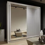 Zeus Sliding Door Wardrobe White1