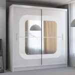 bChelsea Walnut 2 Door Mirrored Sliding Wardrobe1