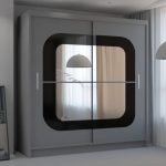 cChelsea Walnut 2 Door Mirrored Sliding Wardrobe1