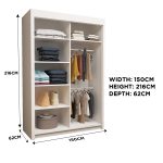 internal 150cm white BG