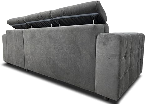 universal Luca storage corner sofa bed in dark grey4