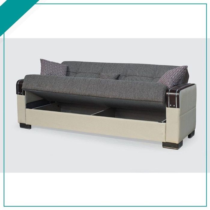 AXMalta 3 Seater and 2 Seater Sofabed Set Brown